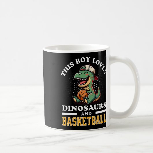 Sketll Dinosaur T Rex Player Men Kids Boys Teens Y コーヒーマグカップ (右)