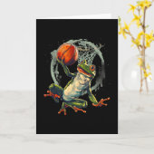 Sketll Frog Toad Slam Dunk Artwork Sketll Hoop カード (黄色い花)