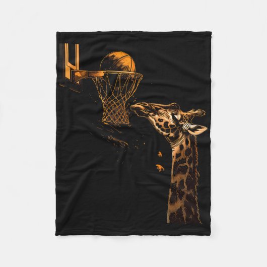 Sketll Giraffe Animal Art Sketll Lover Slam Dunk 1 フリースブランケット (正面)