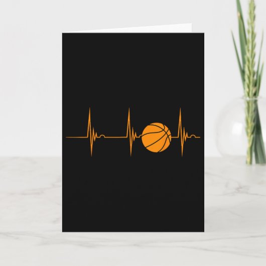 Sketll Heartbeat Ekg Pulse Sports Playing Sketll  カード (正面)
