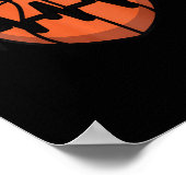 Sketll Heartbeat Pulse Design ポスター (角)