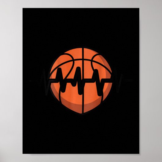 Sketll Heartbeat Pulse Design ポスター (正面)