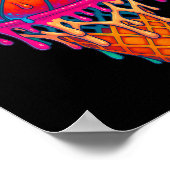 Sketll Ice Cream Drip Cone Boys Girls Youth Sketll ポスター (角)