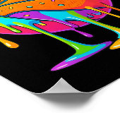 Sketll Ice Cream Drip For Girls Boys Youth Sketll  ポスター (角)