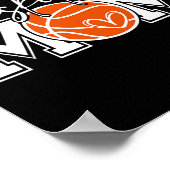 Sketll Mom Sport Game Day Touch Down Season  ポスター (角)