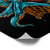 Sketll Octopus Drawing Sketll Player Slam Dunk  ポスター (角)