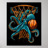 Sketll Octopus Drawing Sketll Player Slam Dunk  ポスター (正面)