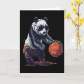 Sketll Panda Bear Artwork Drawing Sketll Lover  カード (黄色い花)
