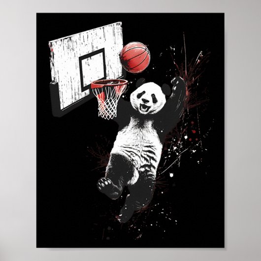 Sketll Panda Bear Slam Dunk Artwork Sketll Player  ポスター (正面)