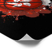 Sketll With Hong Kong Flag  ポスター (角)