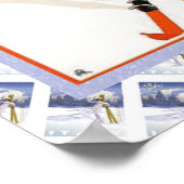 SKiゲレンデのスイスのポスターファッション ポスター (角)