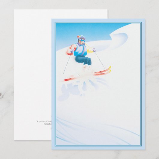 Skiパーティー(C) 招待状 (正面/裏面)