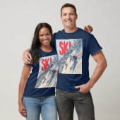 Ski Adventure on Mountain Slope Tシャツ (ユニセックス)