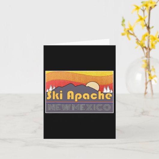 Ski Apache New Mexico  カード (黄色い花)