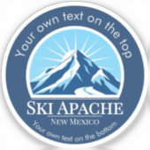 Ski Apache New Mexico ski resort シール (正面)