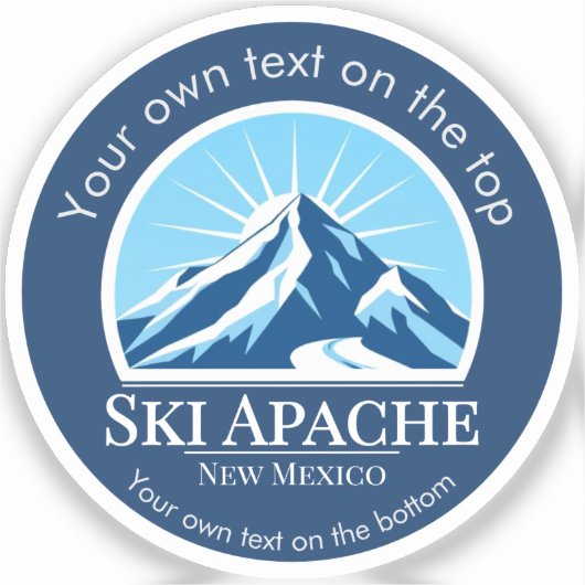 Ski Apache New Mexico ski resort シール (正面)