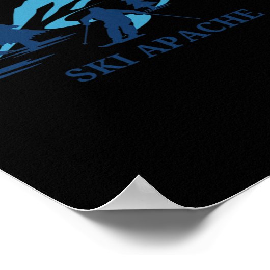 Ski Apache New Mexico Ski Resort Skiing Skier  ポスター (角)