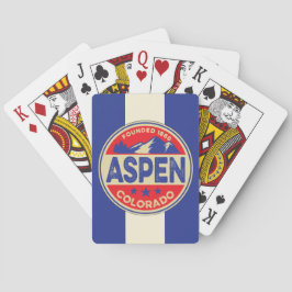 Ski Aspen Blue & Red Playing Cards トランプ