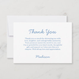 Ski Bachelorette Last Toast Blue Bachelorette サンキューカード