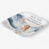 Ski Bachelorette Weekend Bride on the Slopes ペーパープレート (傾斜あり)