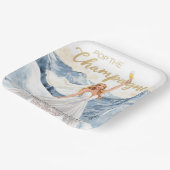 Ski Bachelorette Weekend Bride on the Slopes ペーパープレート (傾斜あり)