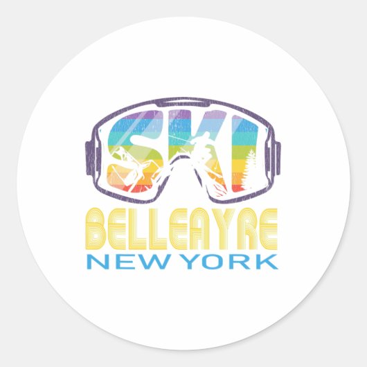 Ski Belleayre New York Skiing Vacation  ラウンドシール (正面)