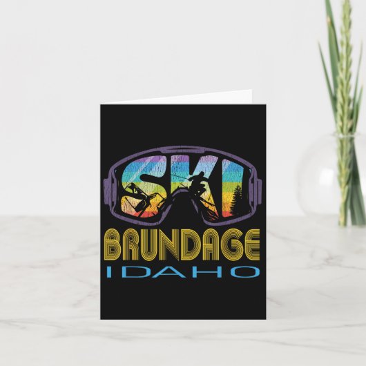 Ski Brundage Idaho Skiing Vacation  カード (正面)