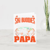 Ski Buddies Call Me Papa Skiing Skier Winter Sport カード (正面)