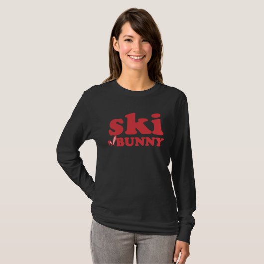 Ski Bunny Winter Sports Tシャツ (正面フル)