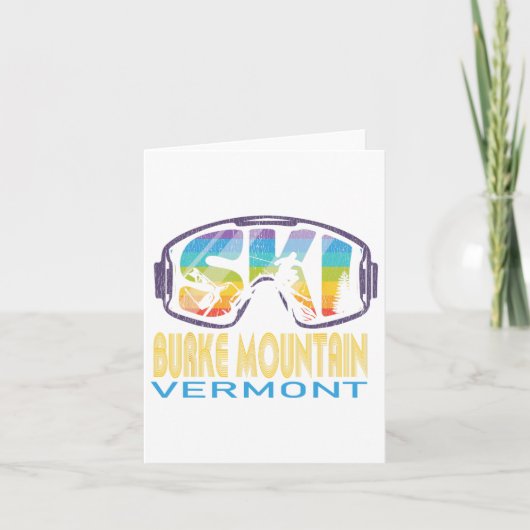 Ski Burke Mountain Vermont Skiing Vacation カード (正面)