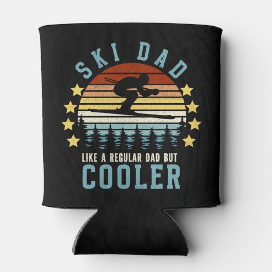 Ski Dad Like a Regular Dad But Cooler Funny 缶クーラー (裏面)
