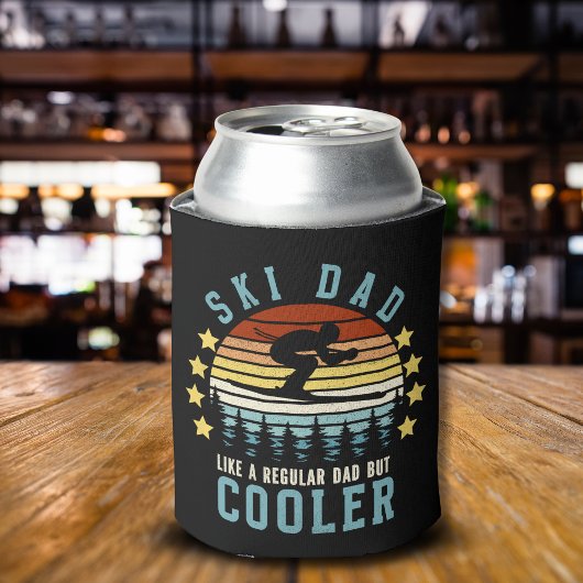 Ski Dad Like a Regular Dad But Cooler Funny 缶クーラー