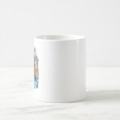 Ski Dog in Ski Googles  3 コーヒーマグカップ (中央)
