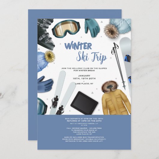 Ski Elements  招待状 (正面/裏面)