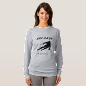 Ski Fast Or Go Home - Funny Alpine Skiing Gift Tシャツ (正面フル)