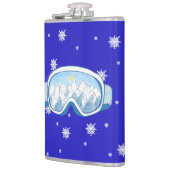 Ski Goggles Snowflake Dance フラスク (左)