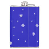 Ski Goggles Snowflake Dance フラスク (裏面)