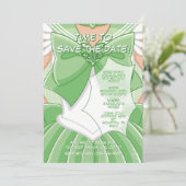 [SKI] Green Magical Girl Birthday Invitation 招待状 (スタンド正面)