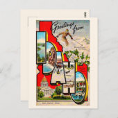 Ski Idaho - Sun Valley Vintage Postcard ポストカード (正面/裏面)