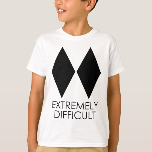 Ski I'm Difficult Skiing Skier Snowboard Snowboard Tシャツ (正面)