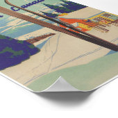 Ski in Canadaヴィンテージスキーポスター ポスター (角)