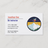 Ski Instructor Business Card 名刺 (正面)