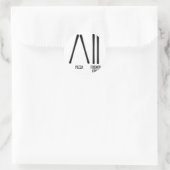 Ski instructor pizza &amp; french fries how to ラウンドシール (バッグ)