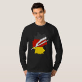 ski jumping germany ski flying winter sports ski j tシャツ (正面フル)