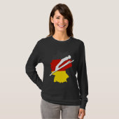 ski jumping germany ski flying winter sports ski j tシャツ (正面フル)
