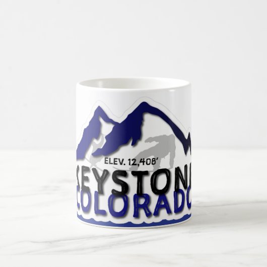 Ski Keystone CO Mug コーヒーマグカップ (中央)