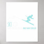 Ski Kid Funny Cute Winter Skiing Gift  ポスター (正面)