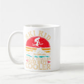 Ski Kid Like A Regular Kid But Cooler Funny Skiing コーヒーマグカップ (左)