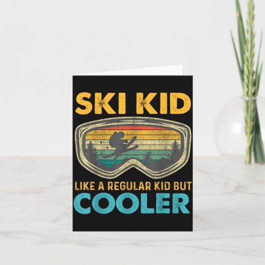 Ski Kid Like A Regular Kid But Cooler Skiing Lover カード (正面)