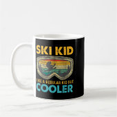 Ski Kid Like A Regular Kid But Cooler Skiing Lover コーヒーマグカップ (左)